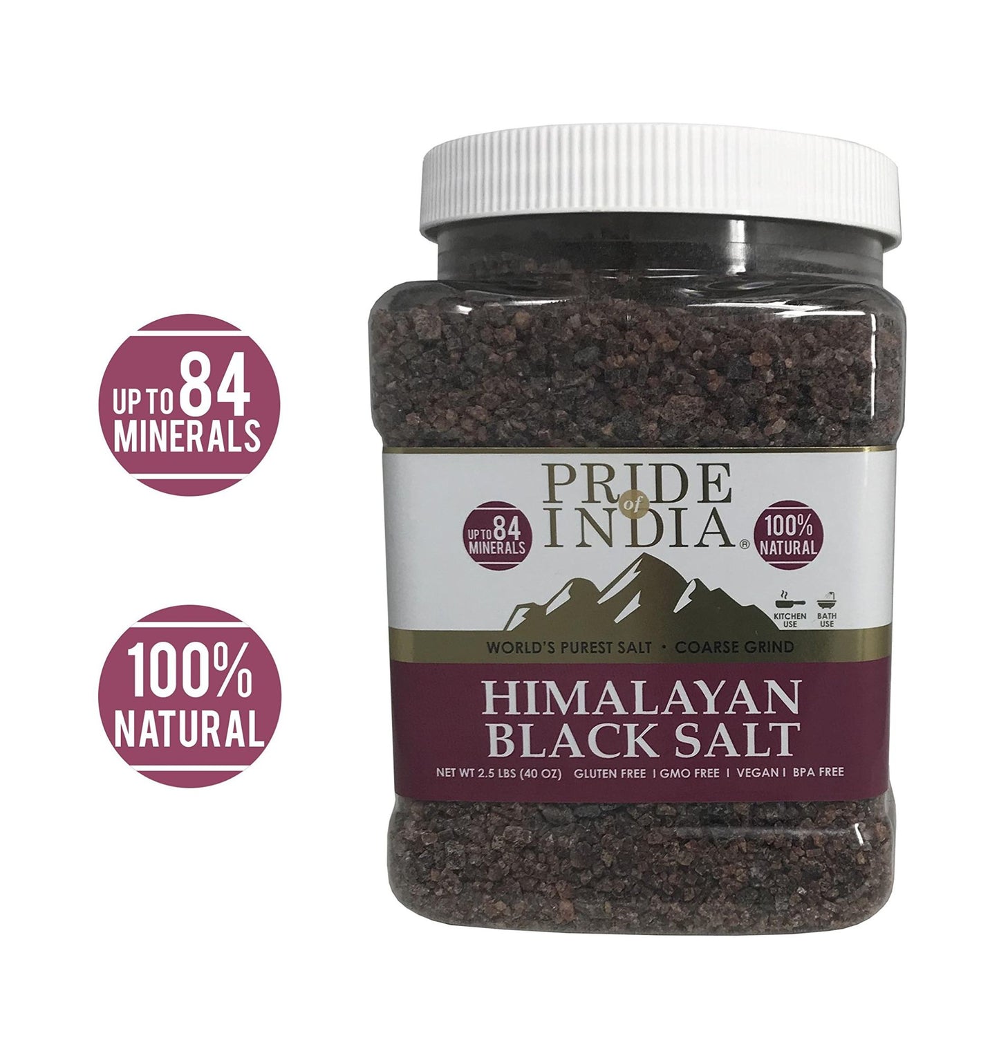 Himalayan Black Salt Coarse Grind 35.3 oz