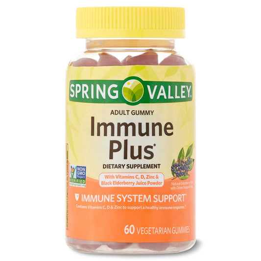 Spring Valley Immune Plus Vegetarian Gummies;  60 Count