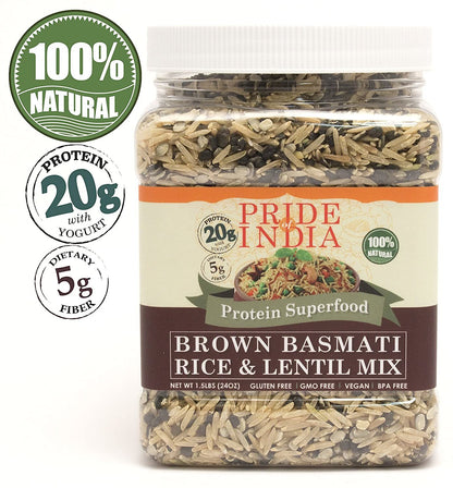 Brown Rice & Lentil Protein Mix 24 oz